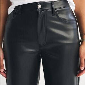 Miss Selfridge Black Leather Skinny Pants